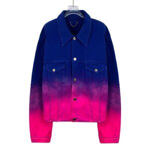 Louis Vuitton 2022 Blue–pink gradient cotton denim jacket